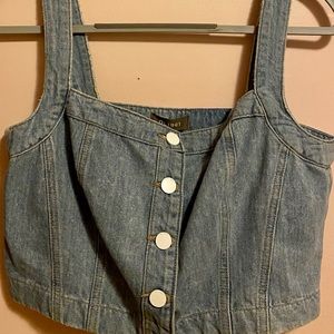 NWT DL1961 denim crop top